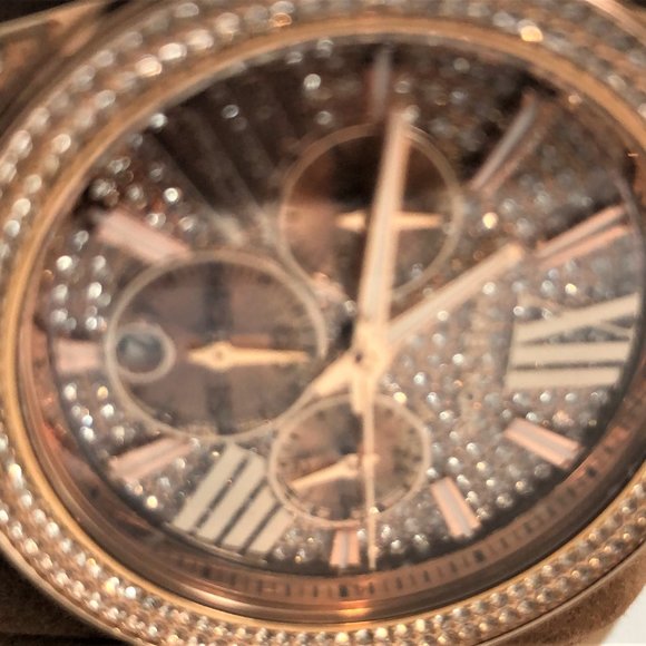 Max BLING AUTHENTIC Michael Kors MK6452 Wren Glitz Watch MSRP$495 RARE Worn Once main image 9
